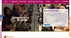 Desktop Screenshot of jovenesconrumbo.org